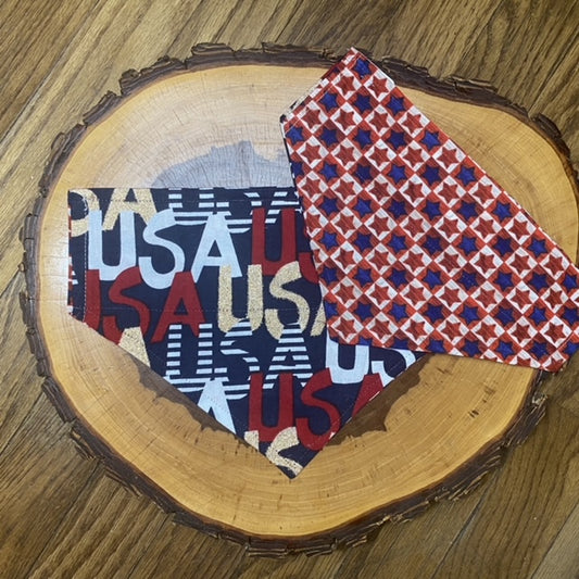 Patriotic USA, Pride Sparkle, Reversible Bandana