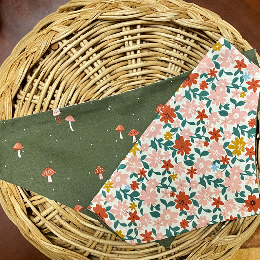 Whimsy's Forest Bloom, Reversible Bandana