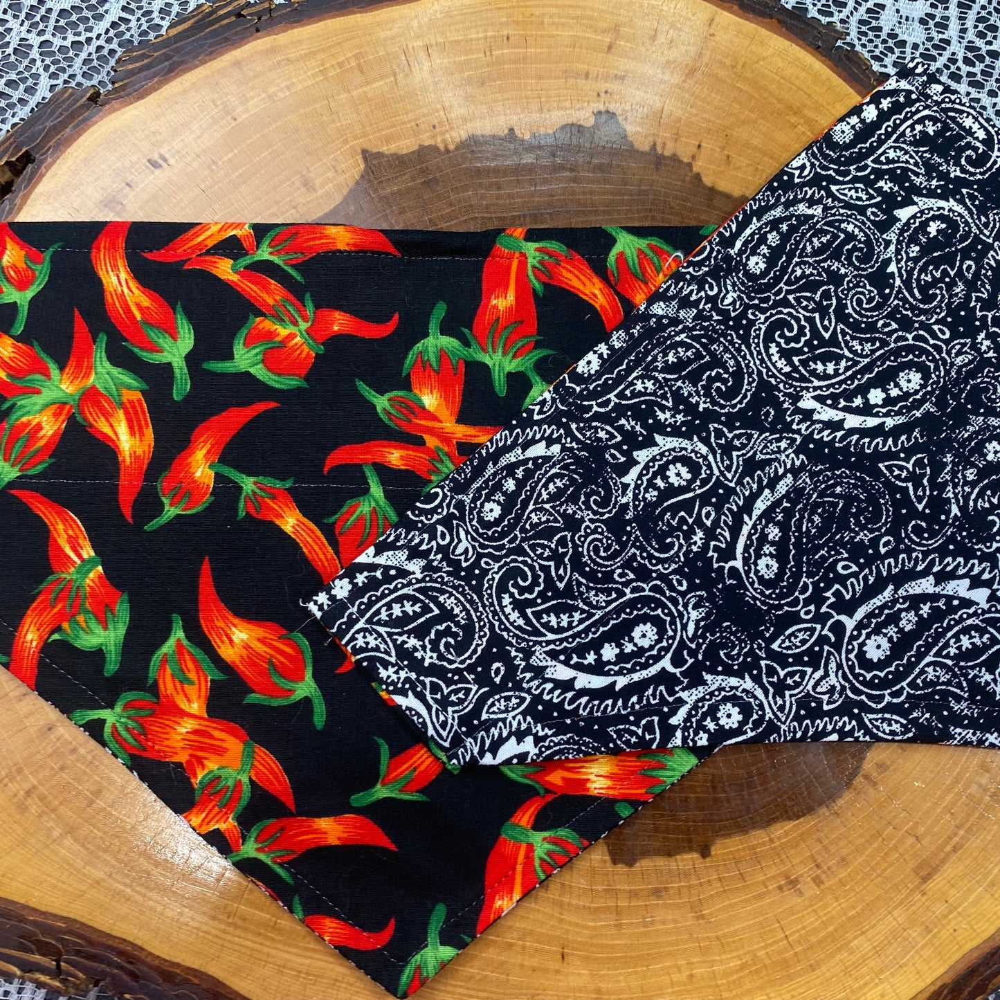 Whimsy's Spicy Pup, Reversible Bandana