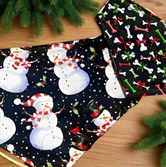 Christmas Frosty Friends, Reversible Bandana