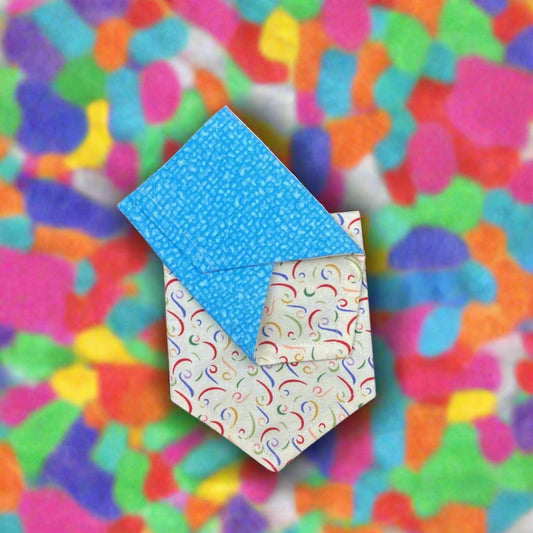 Birthday, Multi Color Squiggles, Reversible Bandana